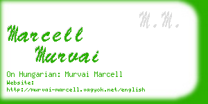 marcell murvai business card